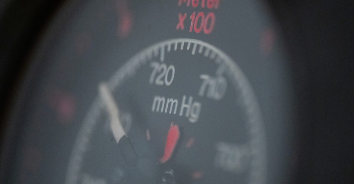 a close up of a speedometer on a vehicle