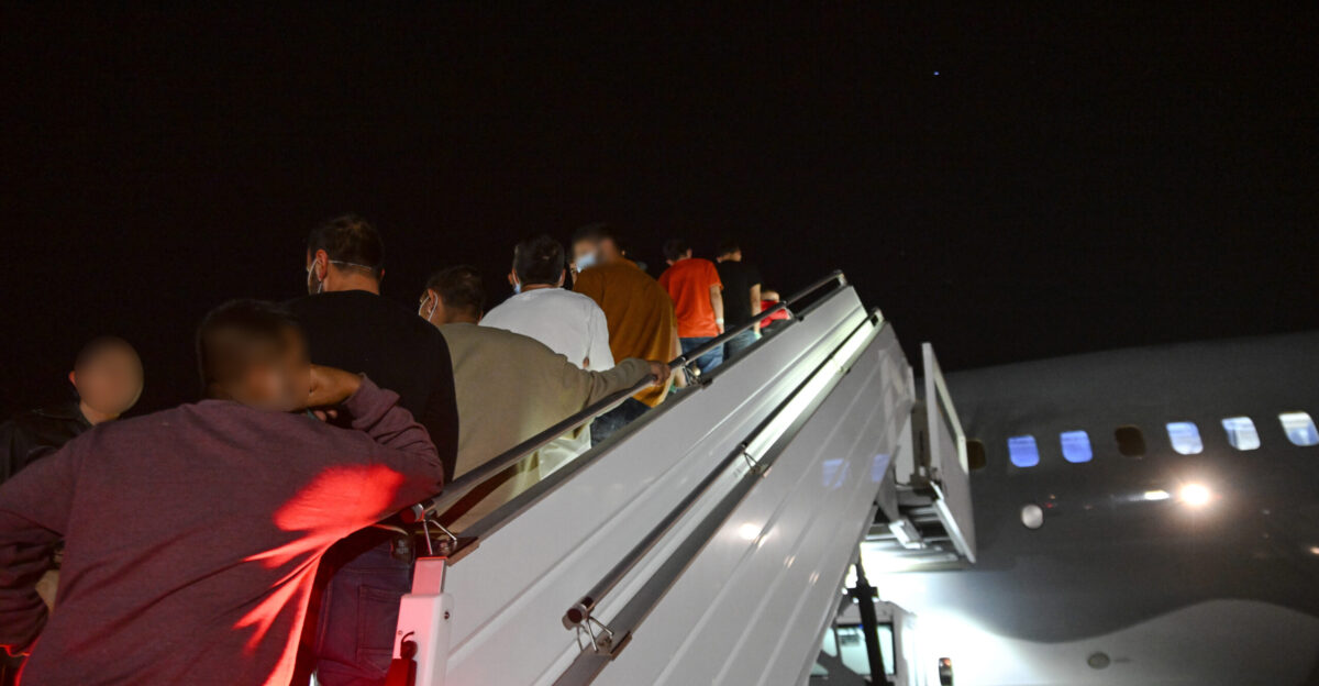 Depotation Flight to Colombia in a flight from Miramar California by the U S Customs and Border Protection CBP on January 27 2025 Photo by Dustin Singleton