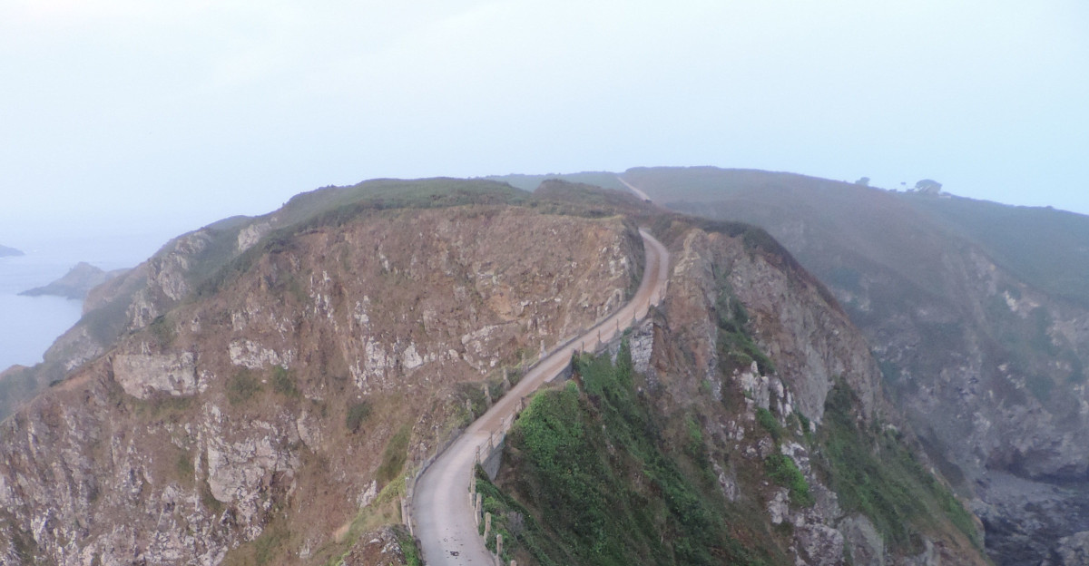 La Coup e on Sark Channel Islands right before sunrise